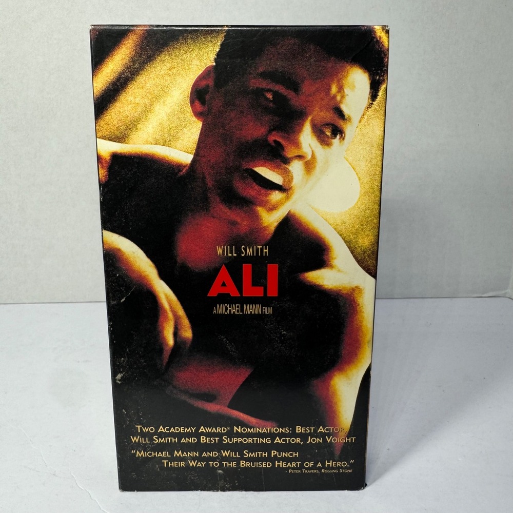 Ali‎ VHS 2001 Will Smith Muhammad Ali Michael Mann Columbia TriStar Drama Movie